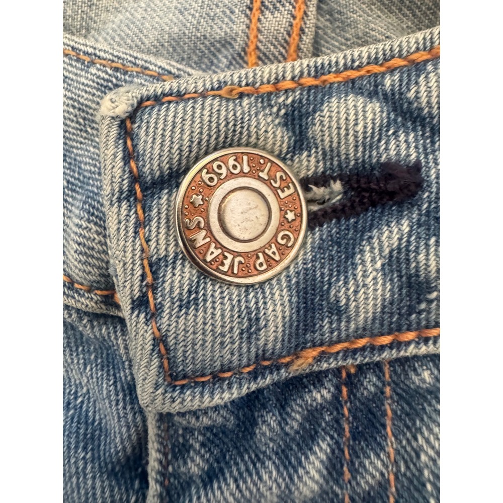 Gap Vintage 2002 Light Wash Flare Jeans Low Rise Wide Leg Denim Size 12 Reg - Picture 14 of 15